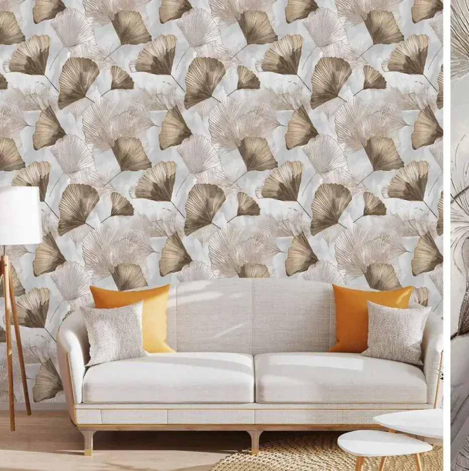 Soft Botanical Elegance wallpaper design by Tridant Wallpaper in Greater Noida West