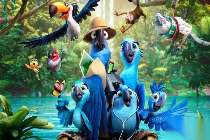 Blue Animal Adventure wallpaper design by Tridant Wallpaper in Greater Noida West